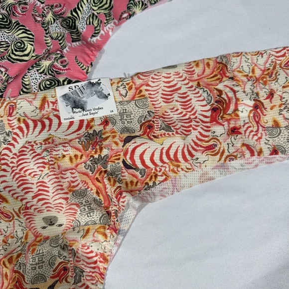 NWT $40 Spanx [ PLUS 3X ] Breathable Under Statements‎ Thong in Dog & Zebra - Picture 6 of 16